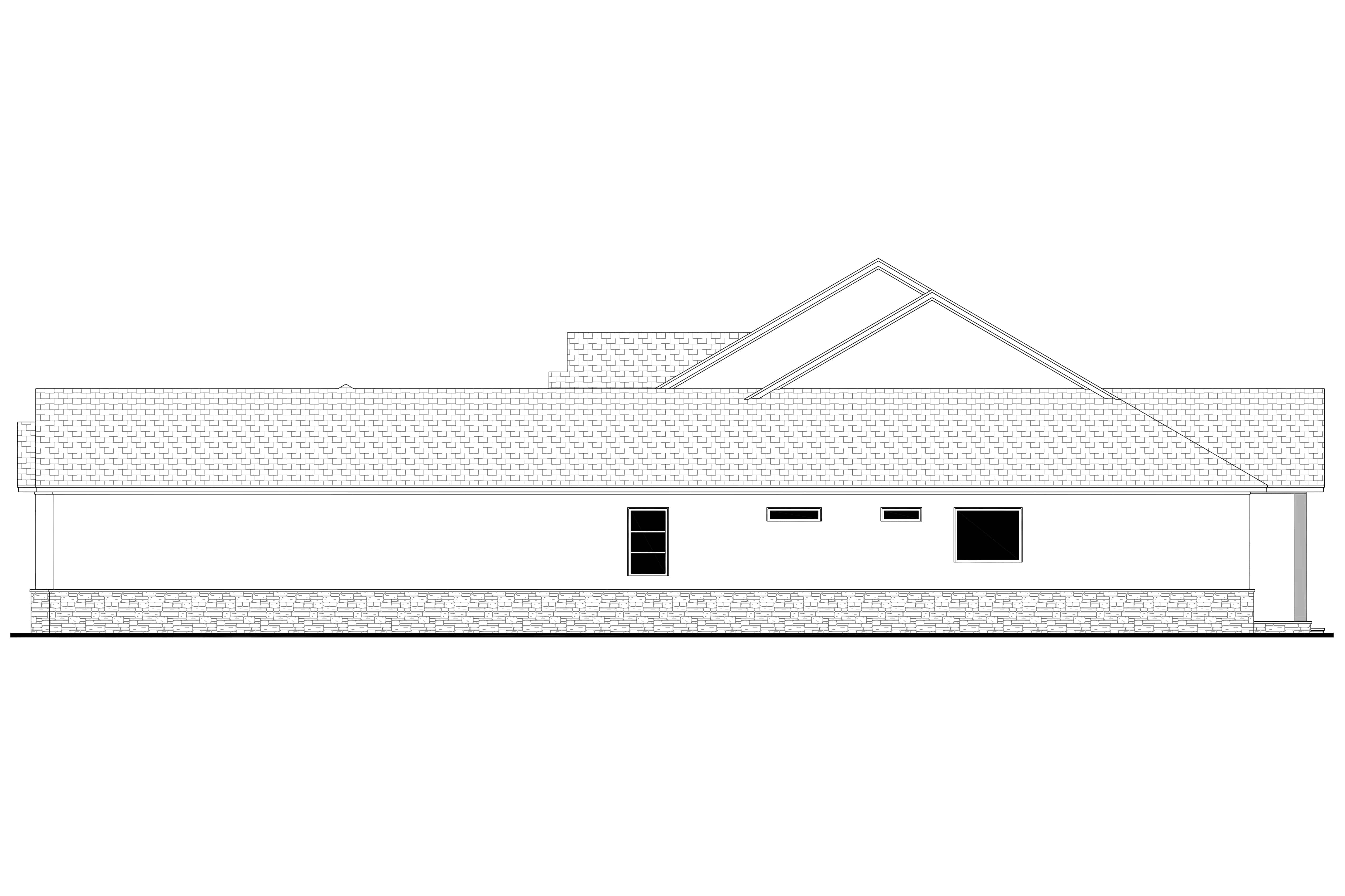 Home Plan Right Elevation of this 3-Bedroom,2726 Sq Ft Plan -142-1460