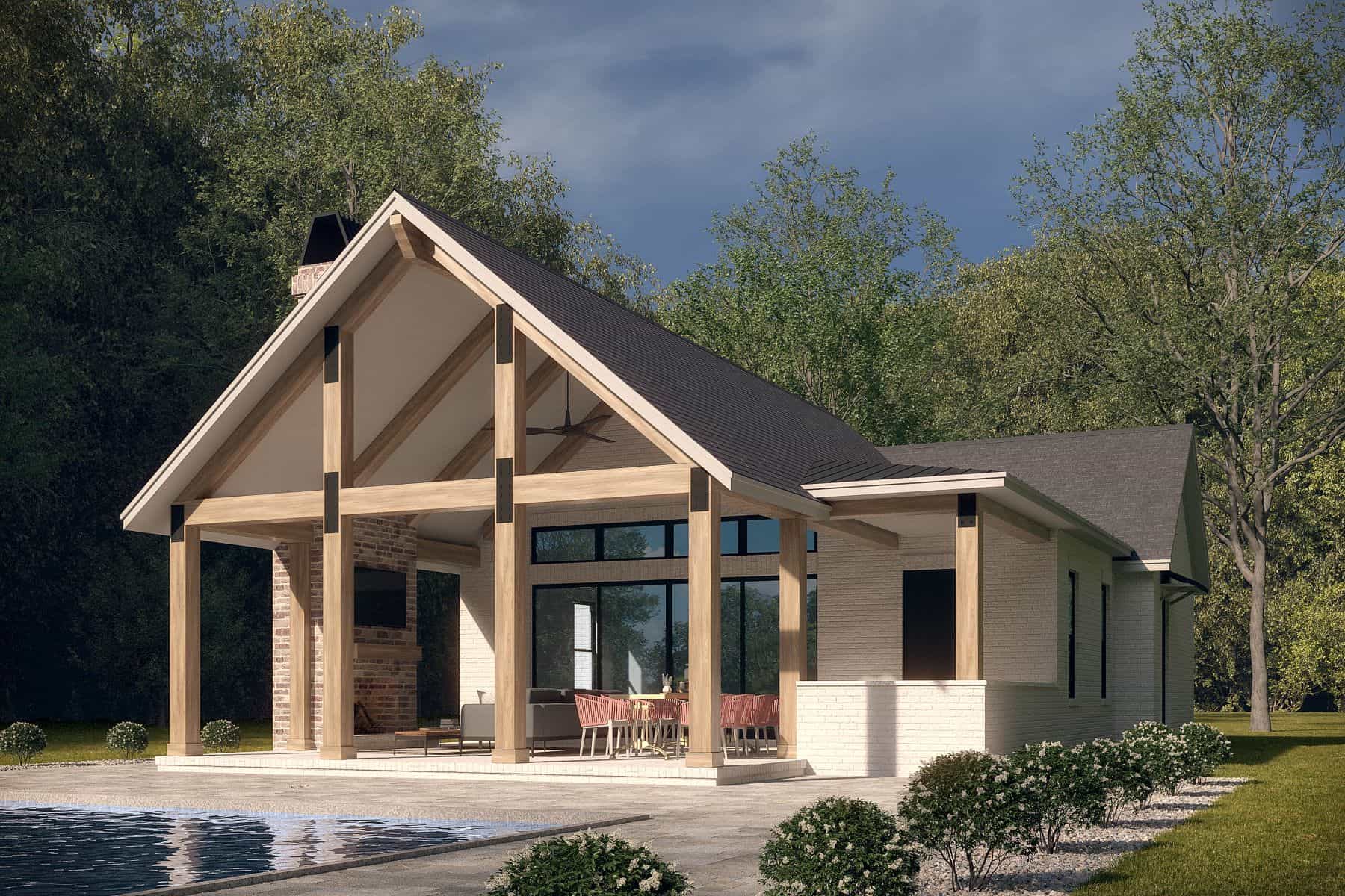 Front elevation of Garage home (ThePlanCollection: House Plan #142-1462)
