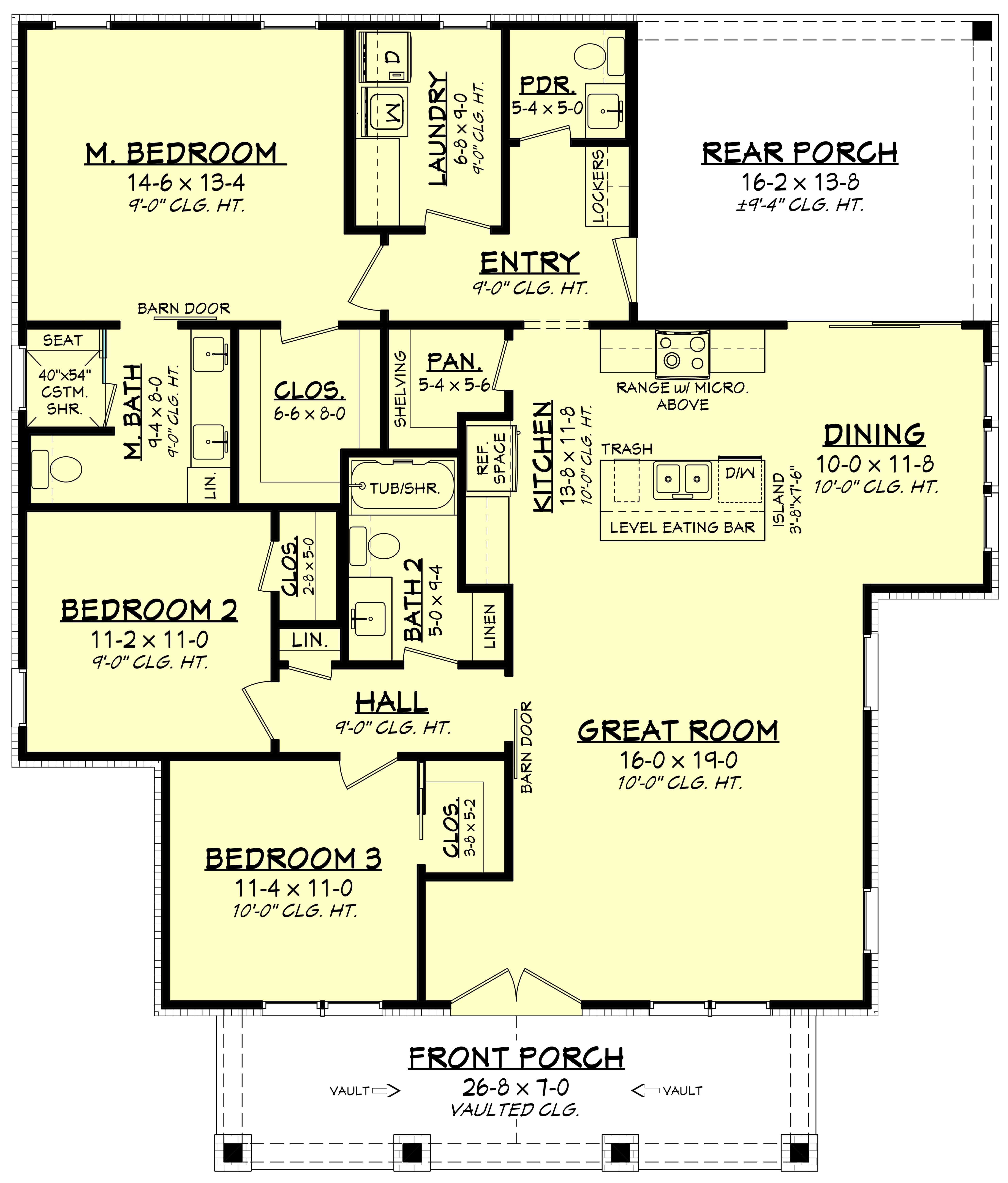 Main Level of Transitional Plan #142-1463