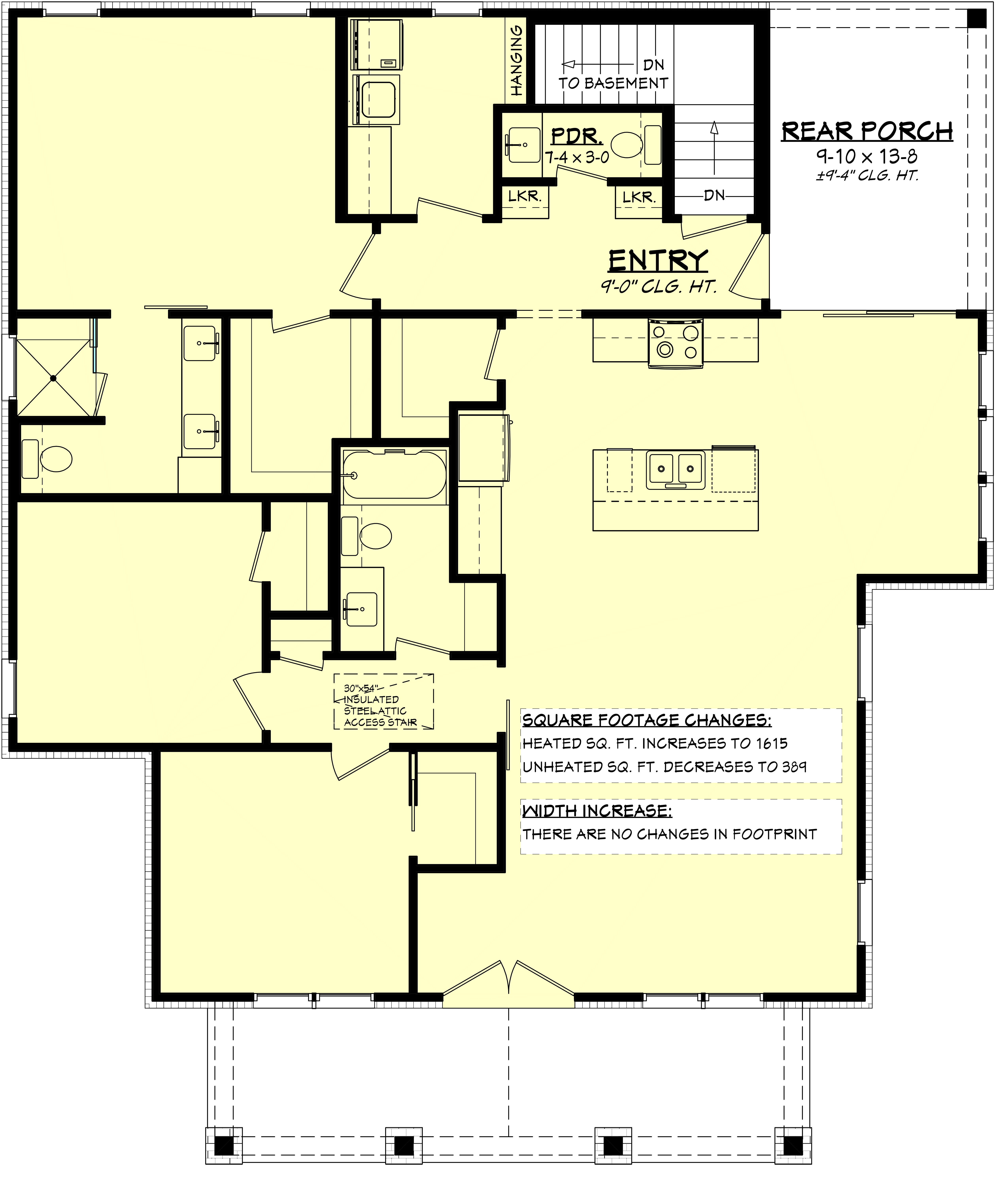 Main Level of Transitional Plan #142-1463