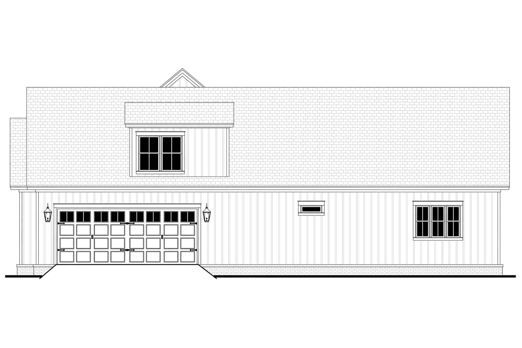 Home Plan Right Elevation of this 3-Bedroom,2377 Sq Ft Plan -142-1466