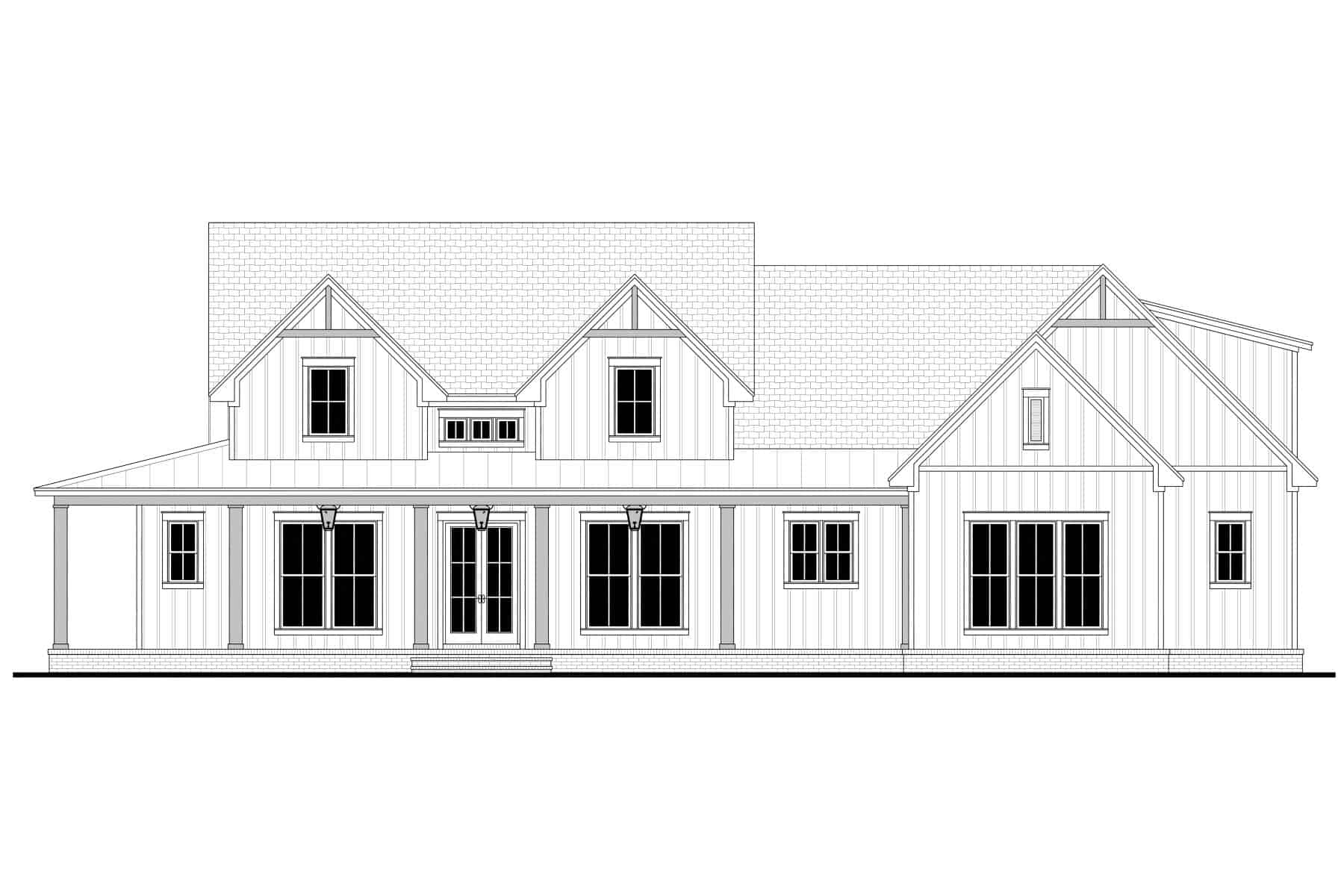 Home Plan Front Elevation of this 3-Bedroom,2377 Sq Ft Plan -142-1466