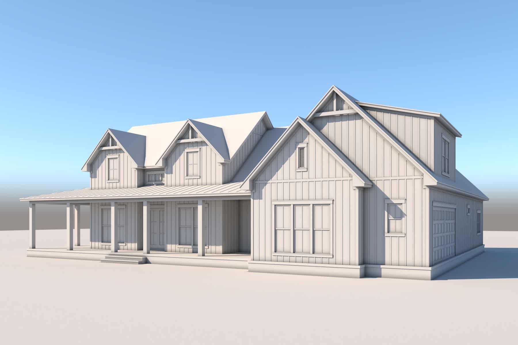 Home Plan Front Elevation of this 3-Bedroom,2377 Sq Ft Plan -142-1466