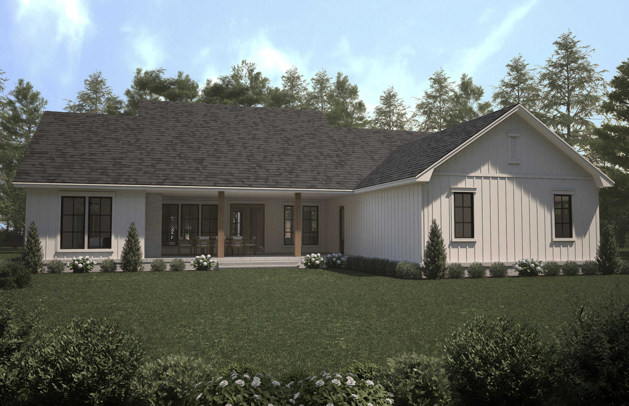 Rear View of this 3-Bedroom,2397 Sq Ft Plan -142-1467