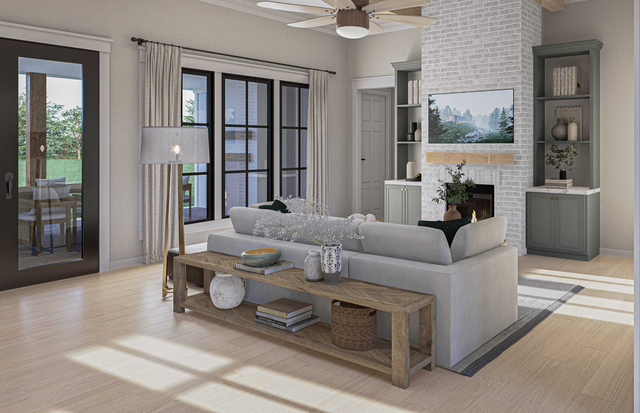 Great Room: Fireplace of this 3-Bedroom,2397 Sq Ft Plan -142-1467