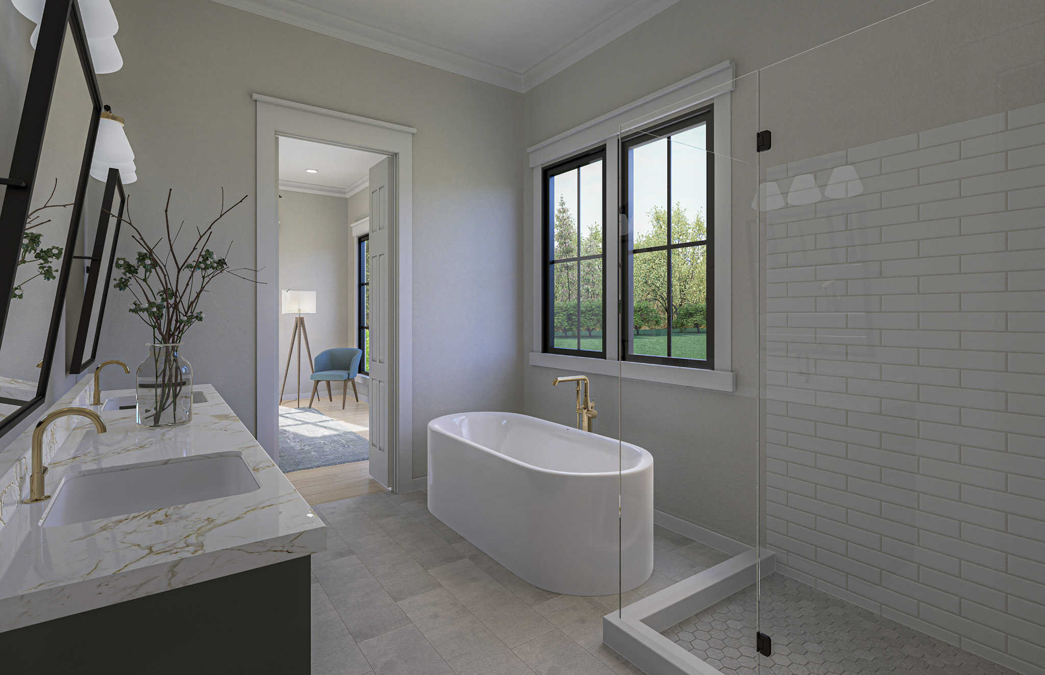 Bathroom of this 3-Bedroom,2397 Sq Ft Plan -142-1467