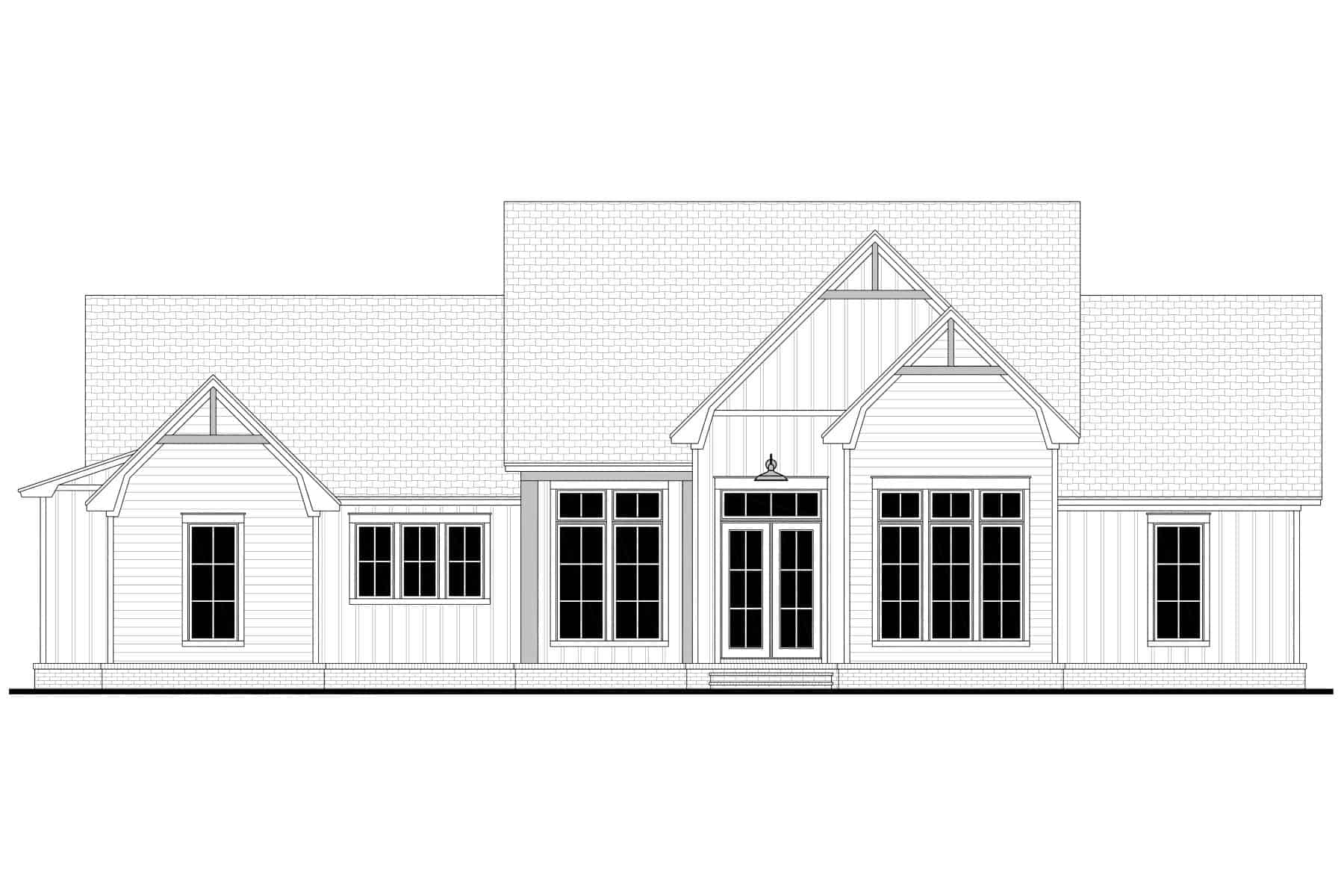 Home Plan Front Elevation of this 3-Bedroom,2397 Sq Ft Plan -142-1467