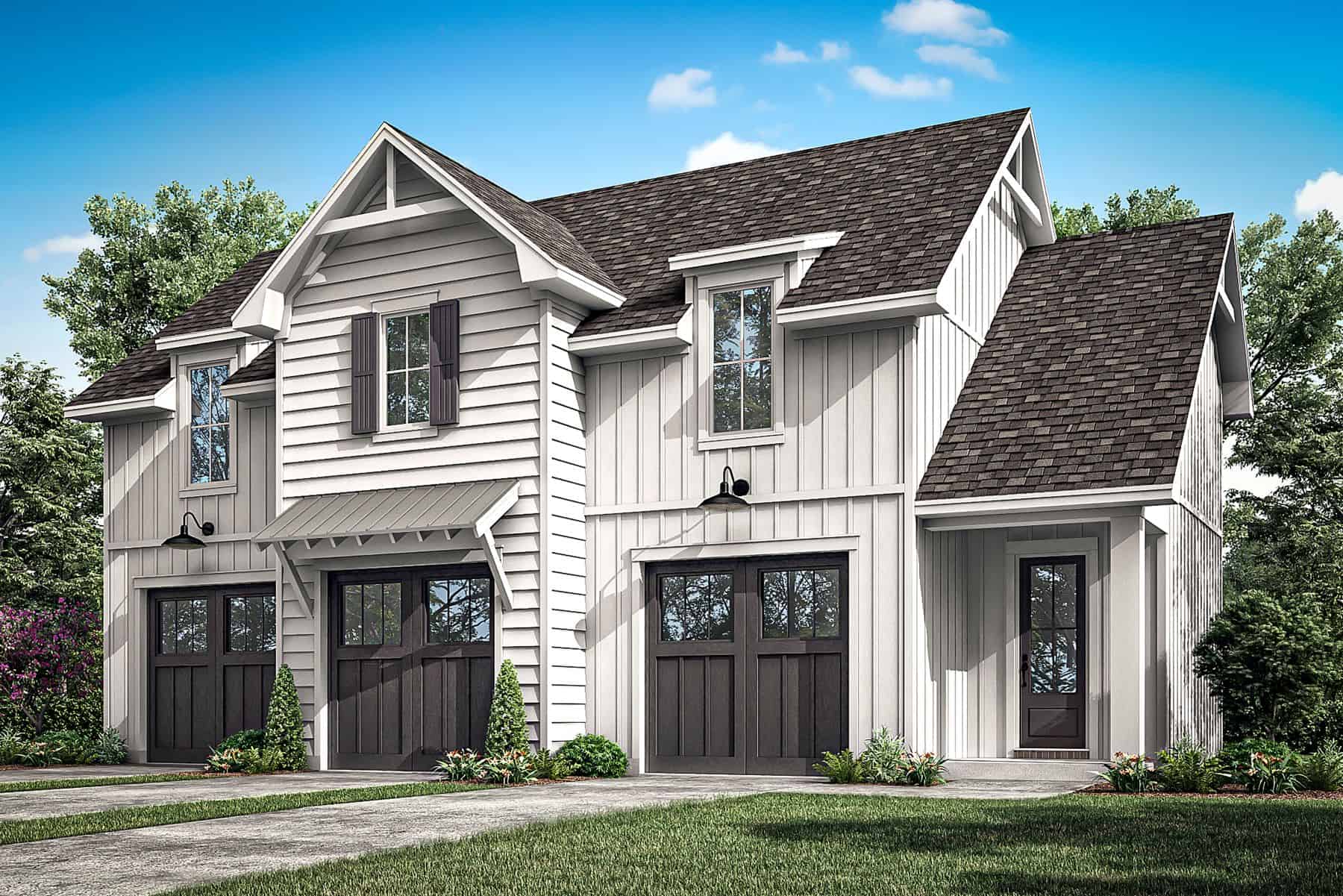 Front View of this 2-Bedroom,1219 Sq Ft Plan -142-1469