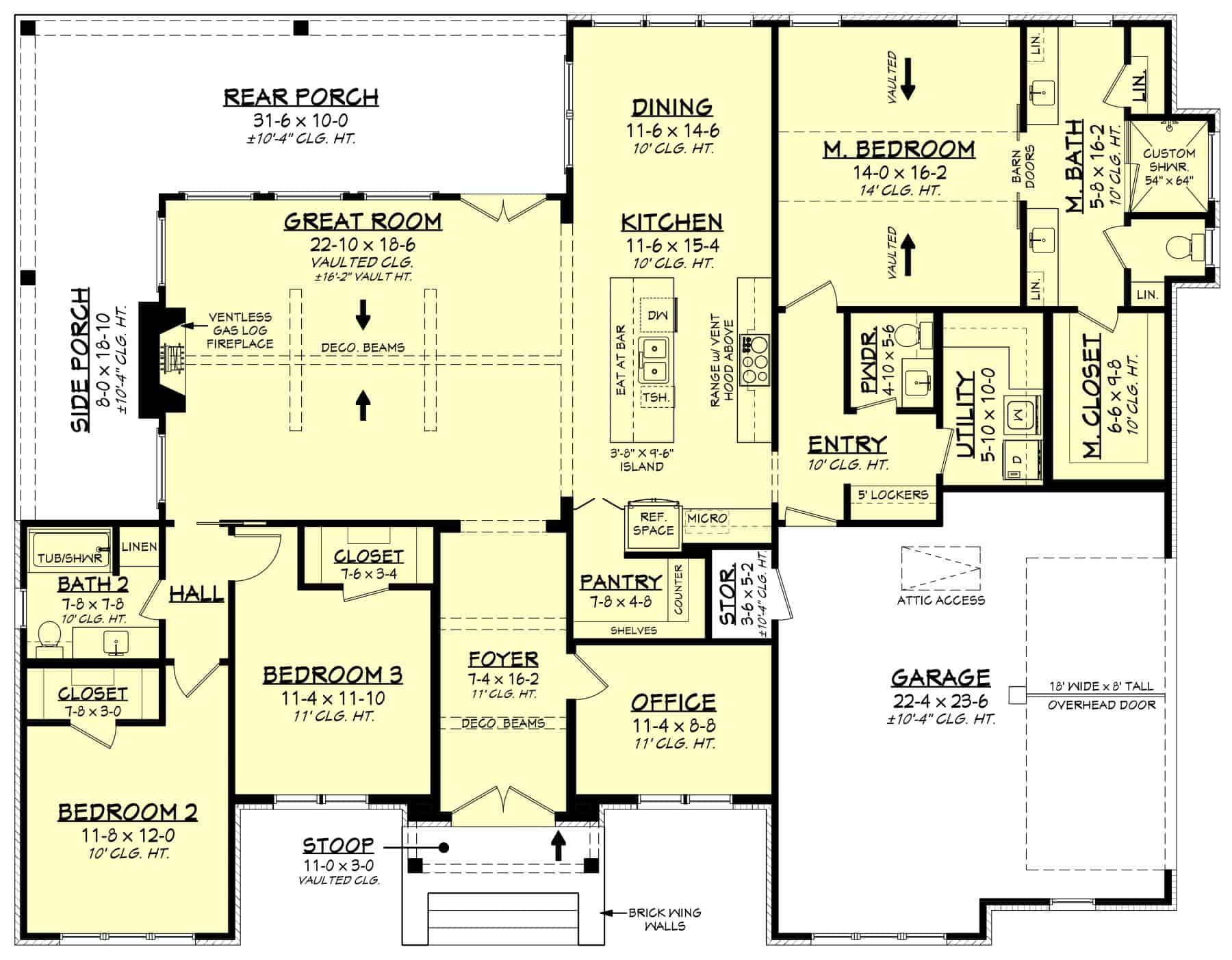 Main Level of Transitional Plan #142-1473