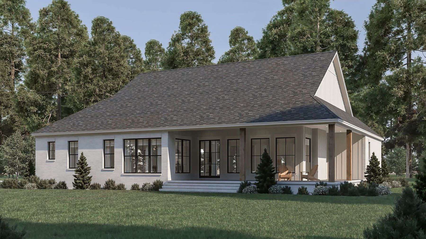 Rear View of this 3-Bedroom,2253 Sq Ft Plan -142-1473