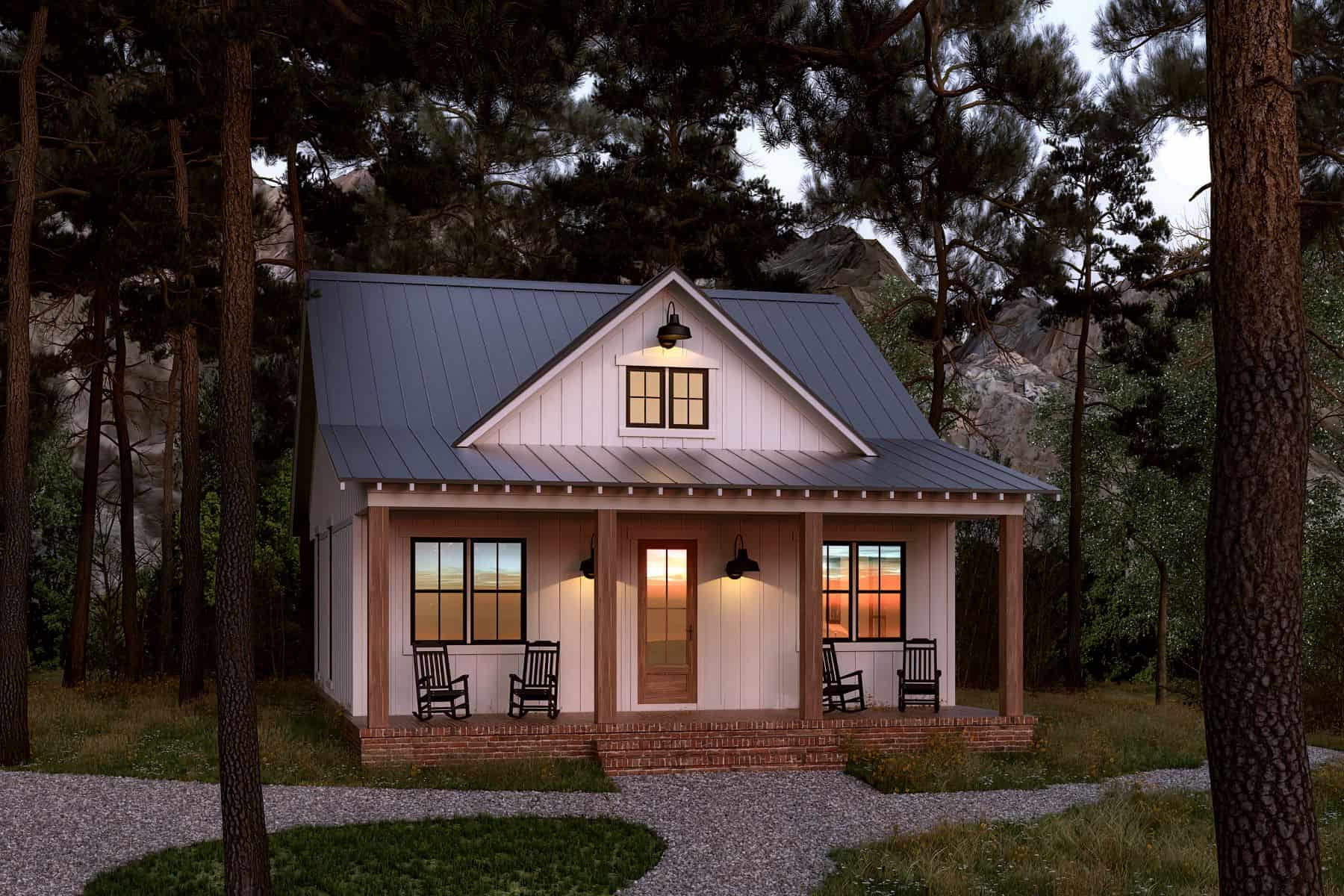 Home Exterior Photograph of this 2-Bedroom,960 Sq Ft Plan -142-1474