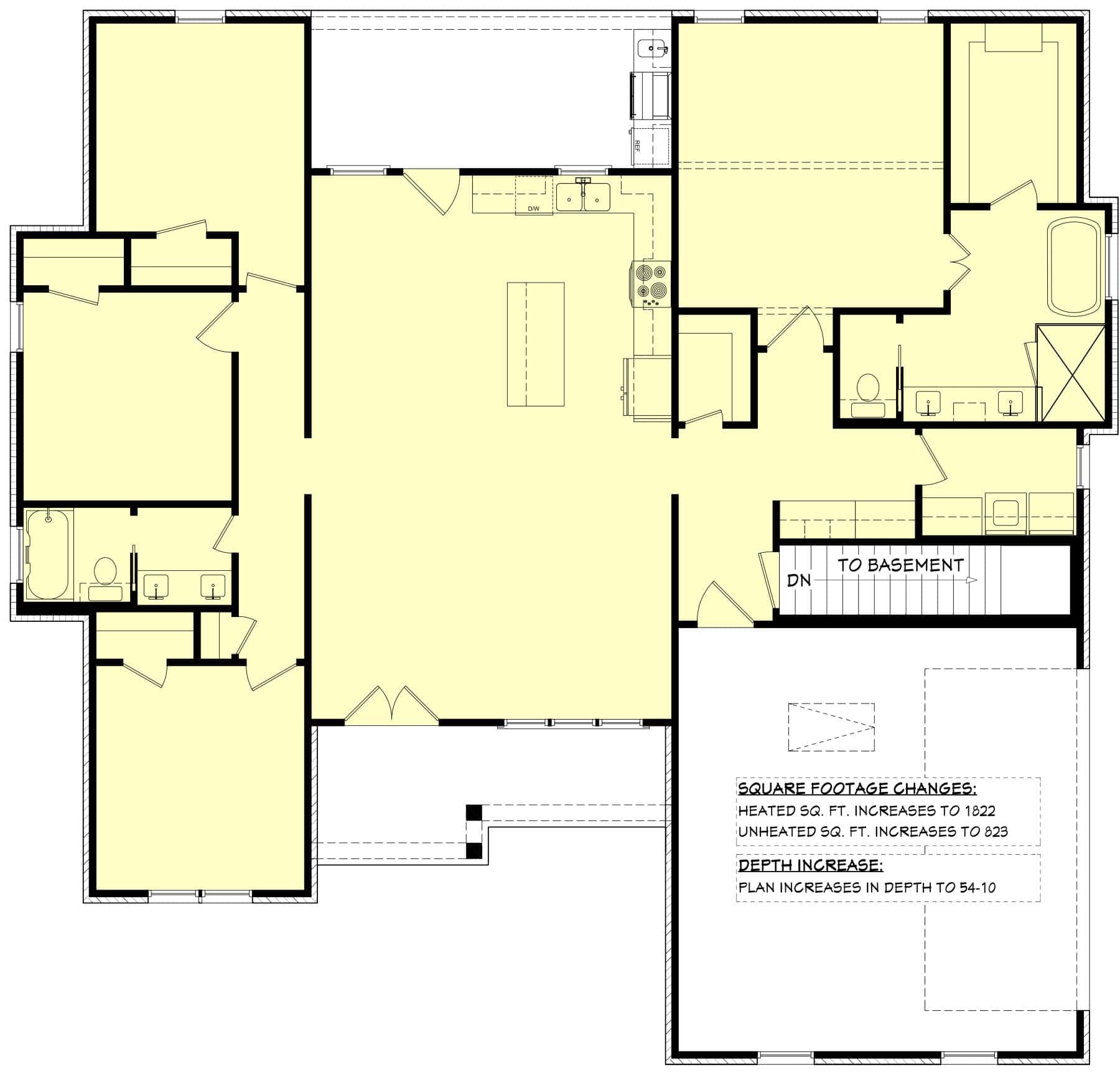 Main Level of Transitional Plan #142-1475