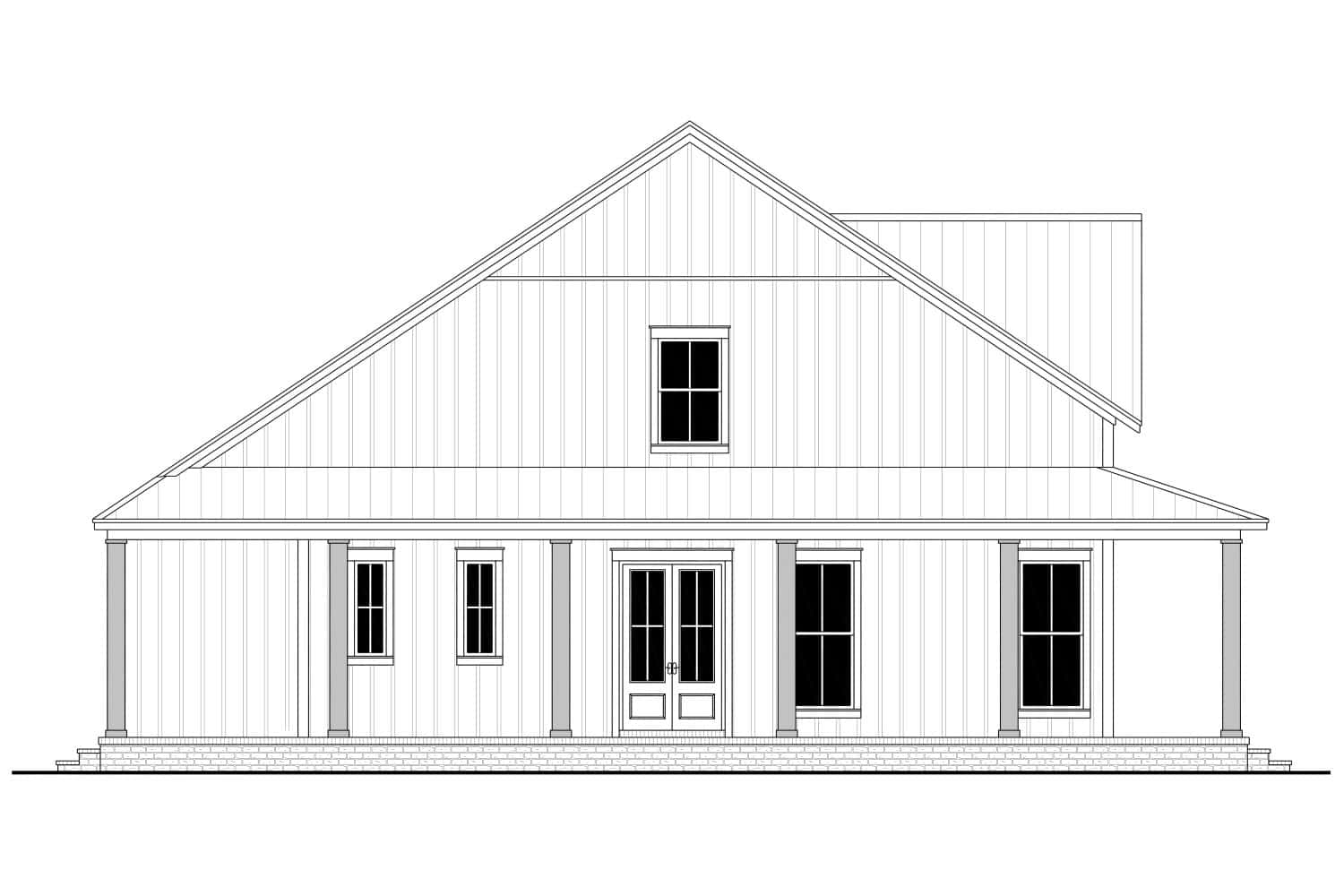 Home Plan Left Elevation of this 4-Bedroom,2235 Sq Ft Plan -142-1477
