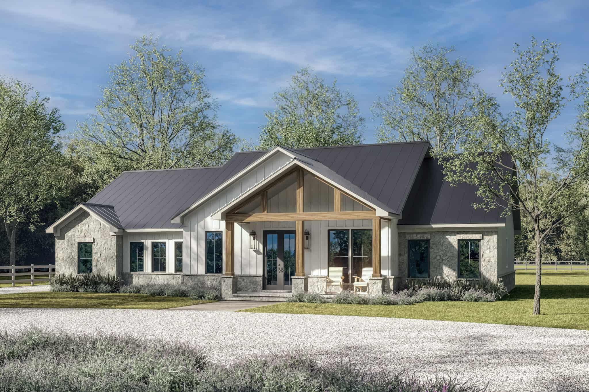 Front View of this 3-Bedroom,2065 Sq Ft Plan -142-1483