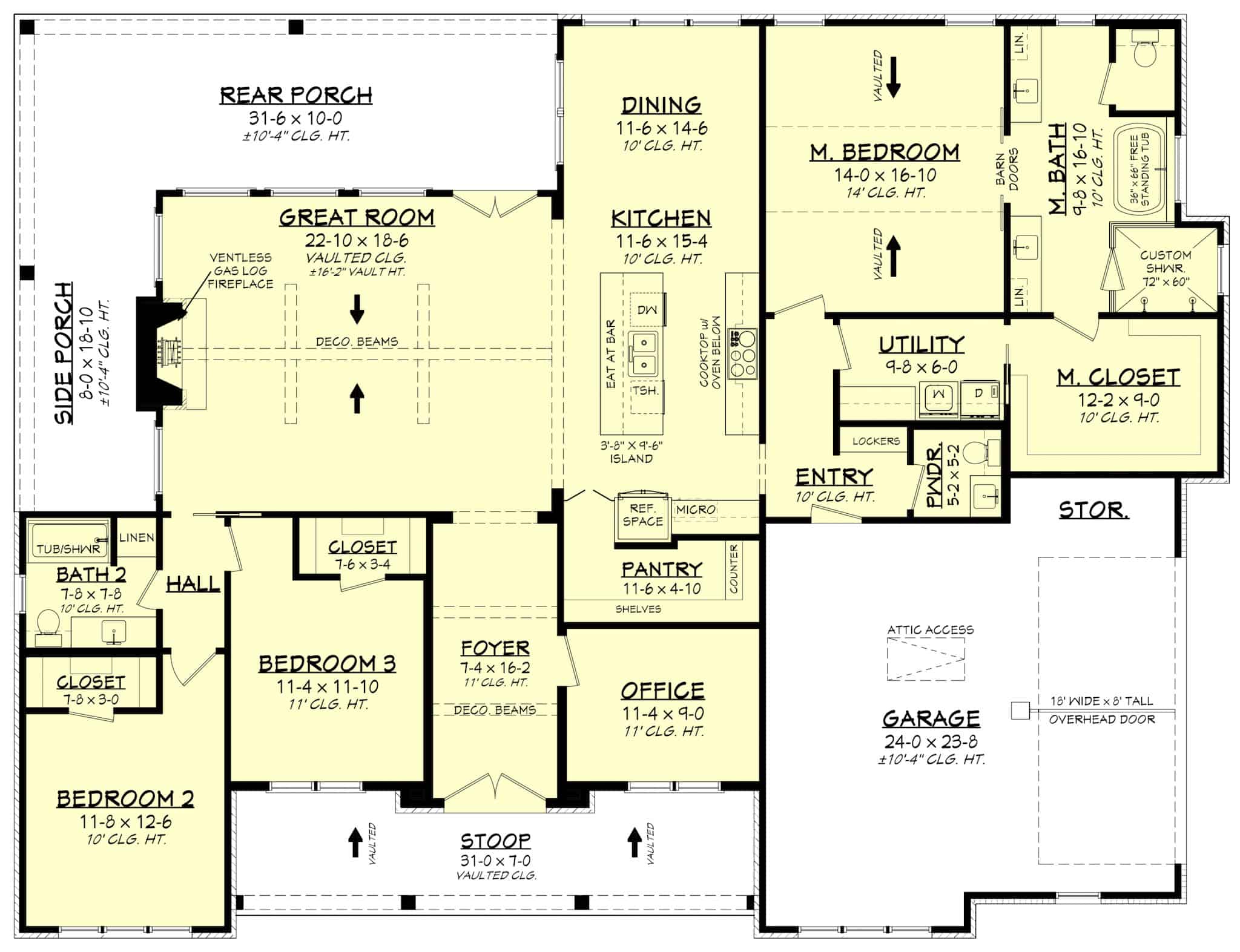 Main Level of Transitional Plan #142-1485