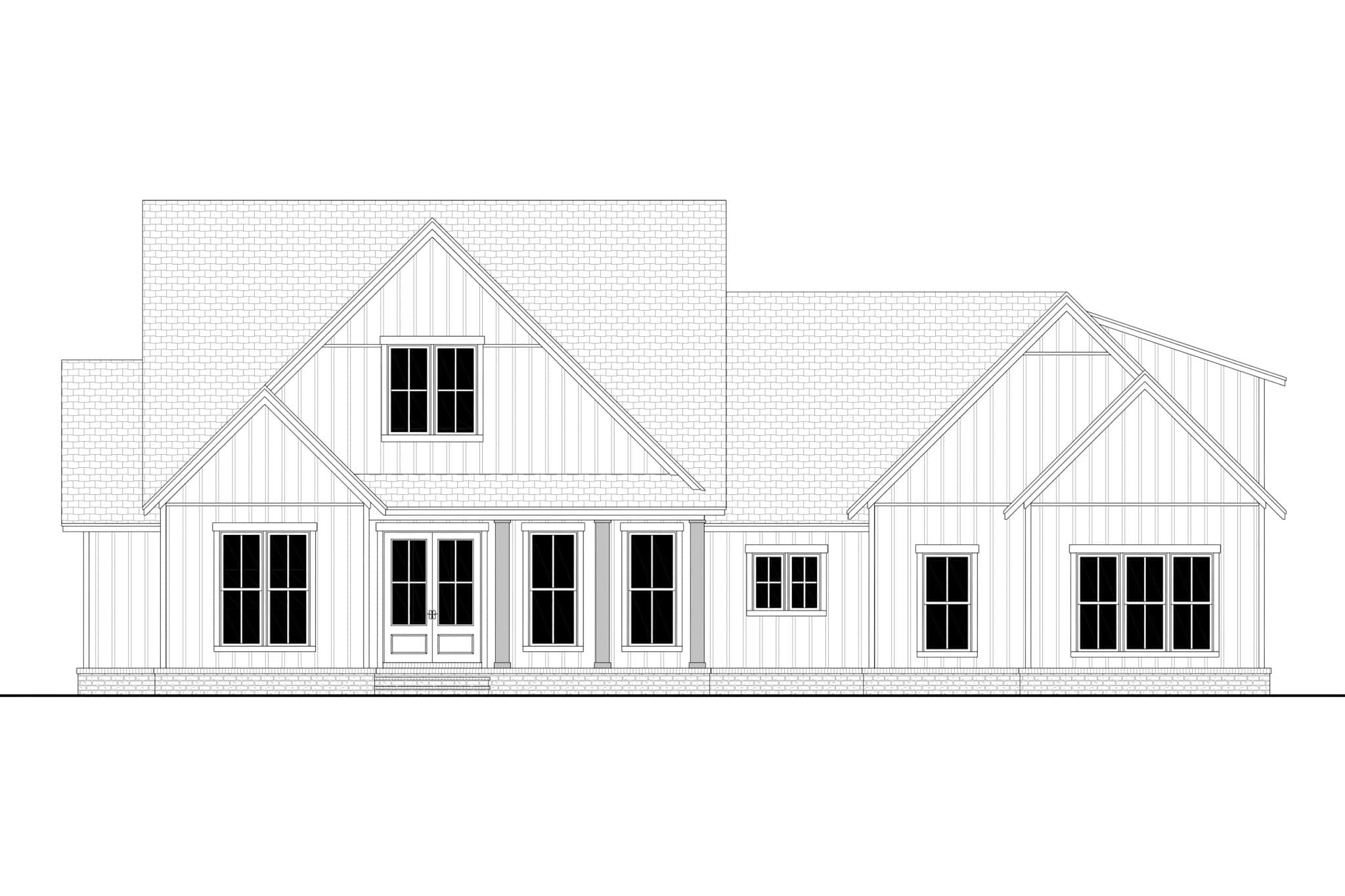Home Plan Right Elevation of this 4-Bedroom,2278 Sq Ft Plan -142-1487