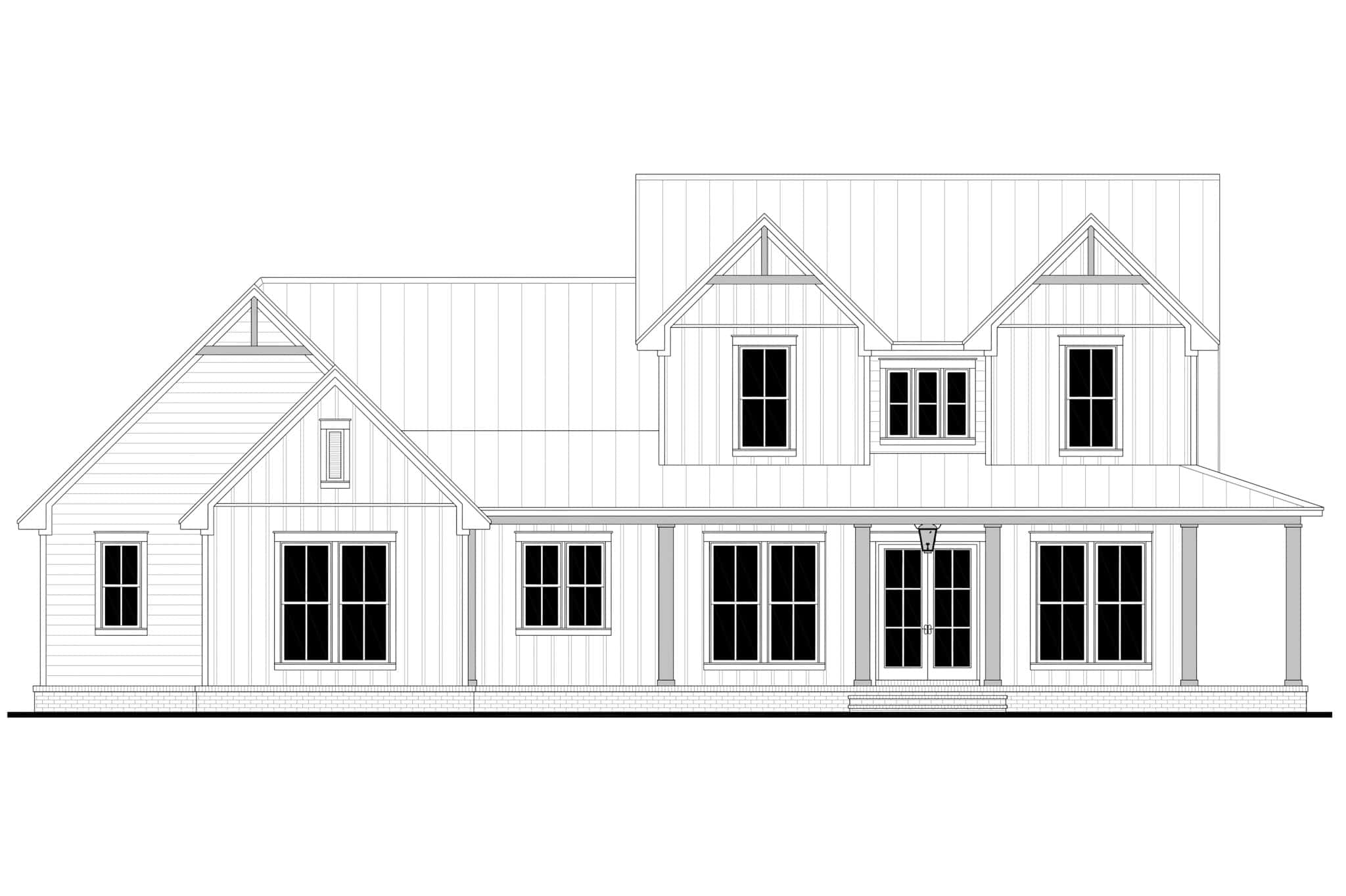 Front View of this 4-Bedroom,2392 Sq Ft Plan -142-1490