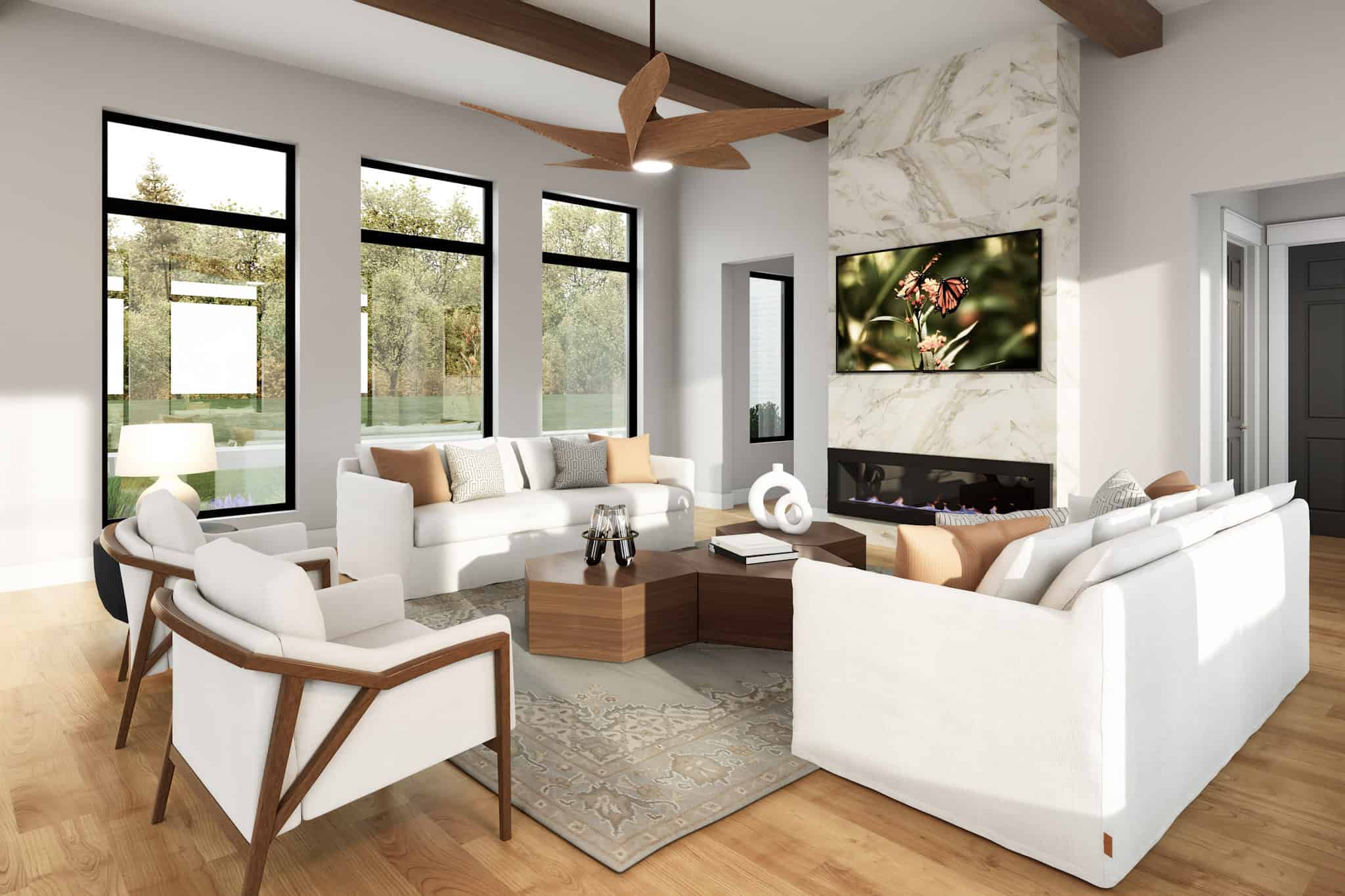Living Room of this 3-Bedroom,2650 Sq Ft Plan -142-1492