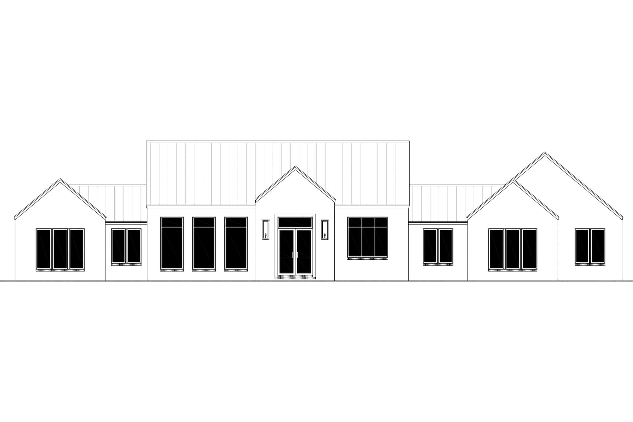 Home Plan Front Elevation of this 3-Bedroom,2650 Sq Ft Plan -142-1492