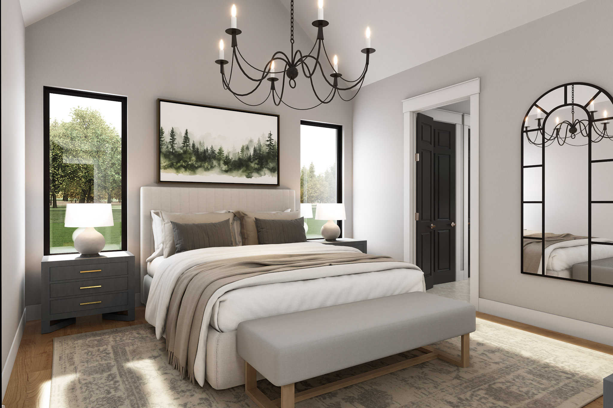 Master Bedroom of this 3-Bedroom,2650 Sq Ft Plan -142-1492