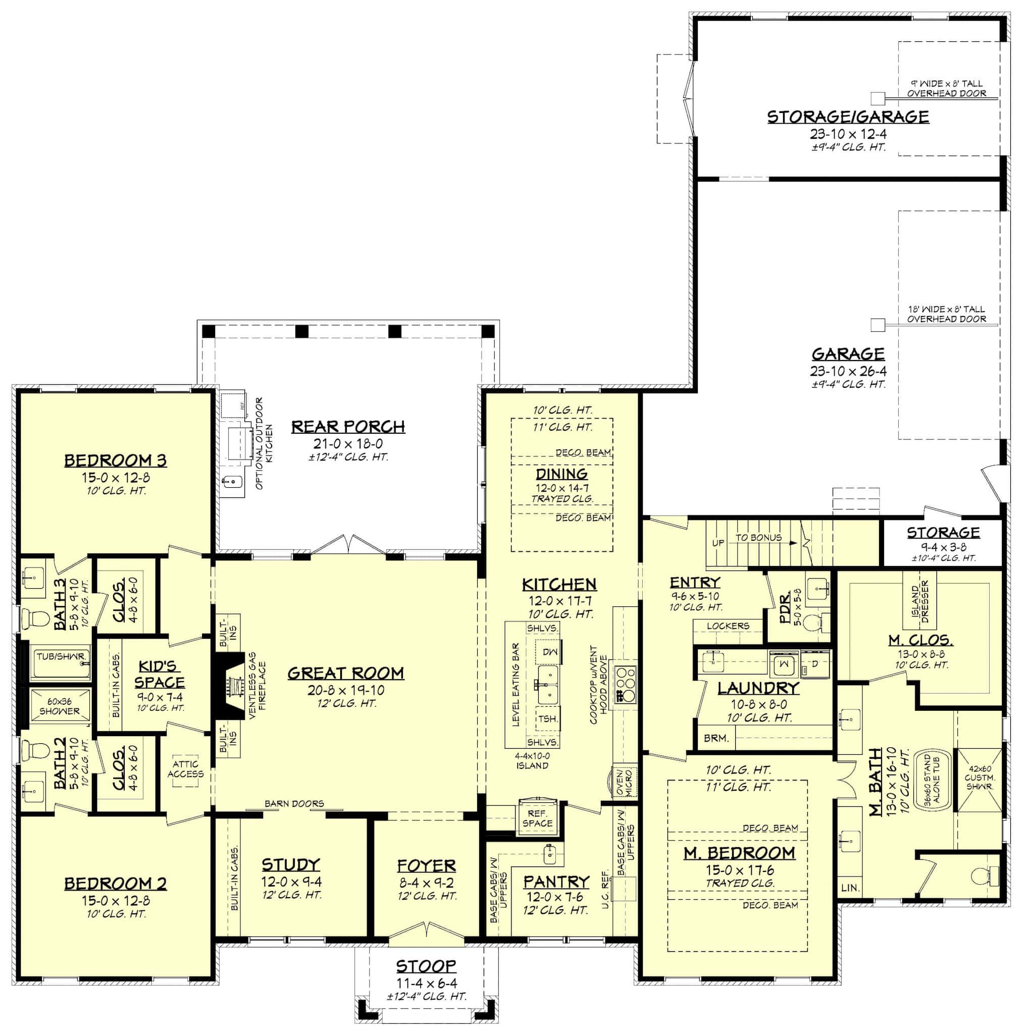 Main Level of Transitional Plan #142-1493