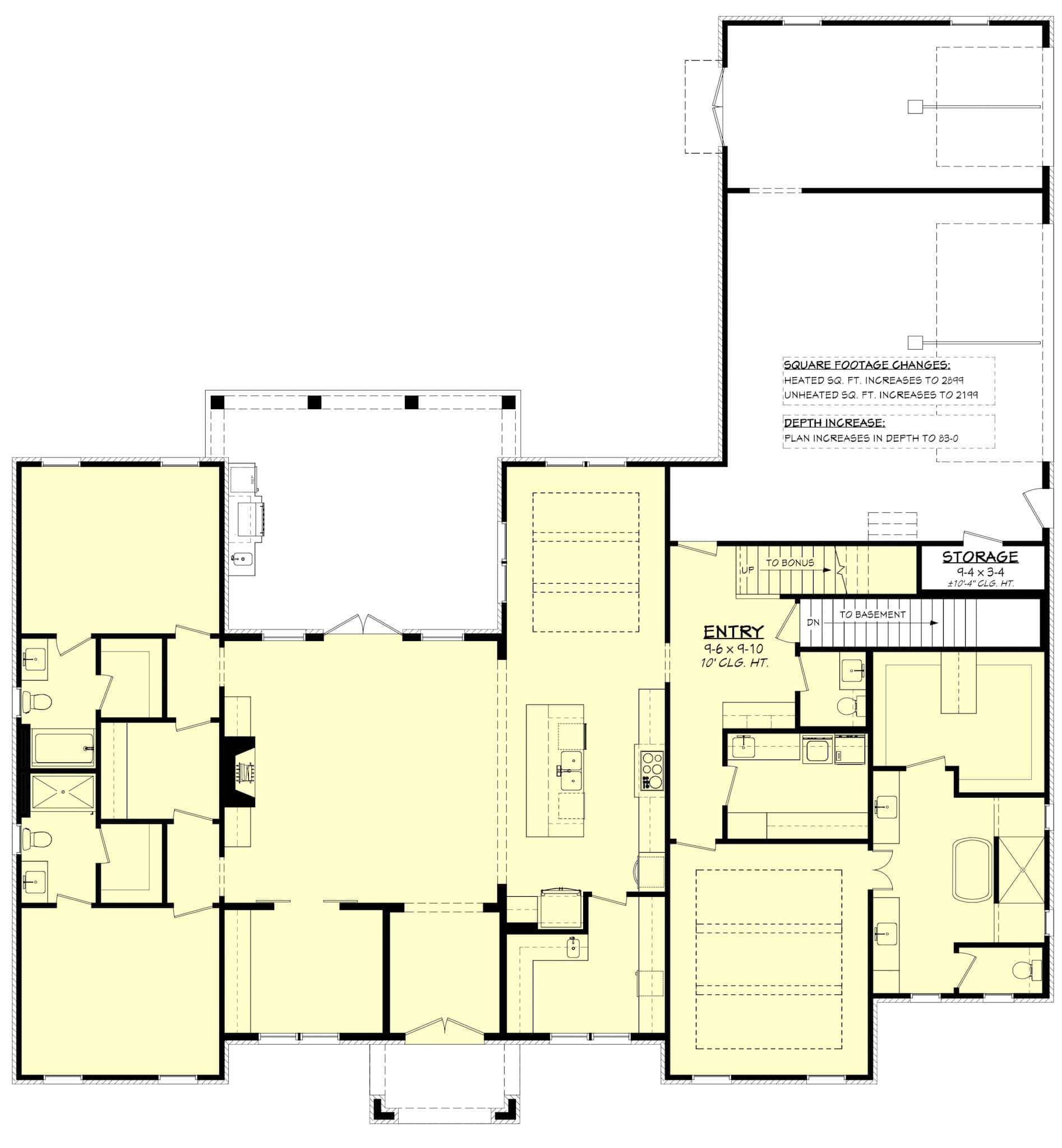 Main Level of Transitional Plan #142-1493