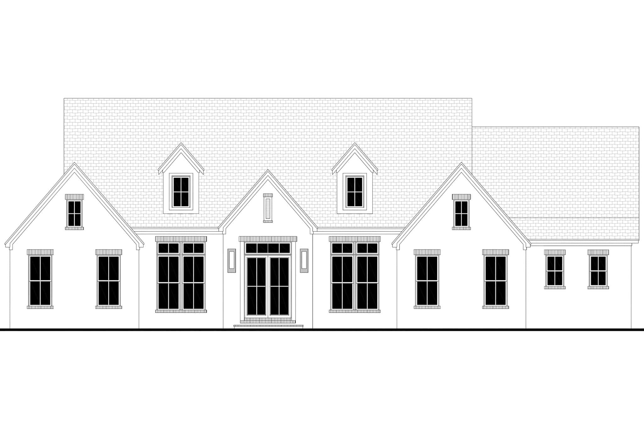 Home Plan Front Elevation of this 3-Bedroom,2859 Sq Ft Plan -142-1493