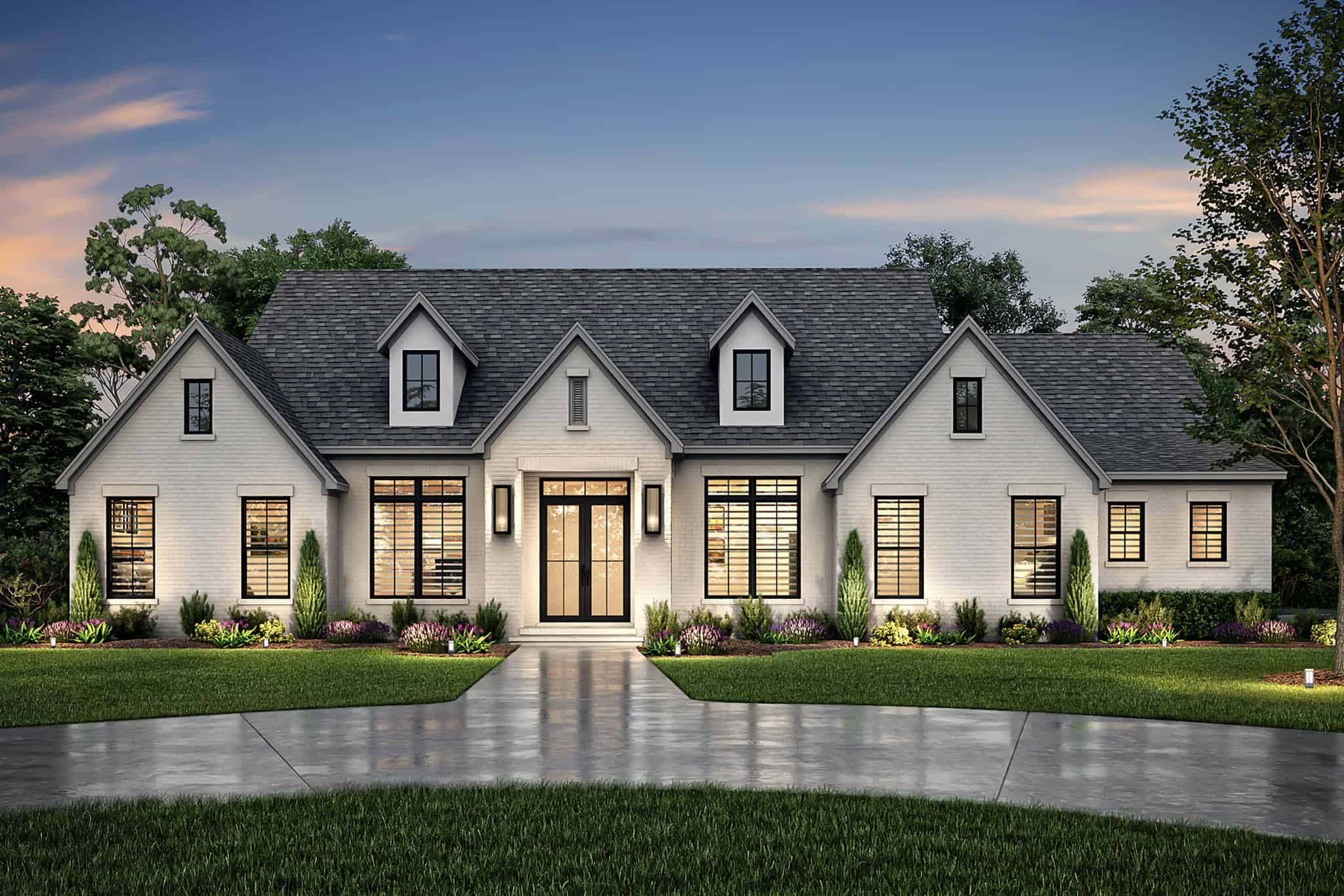 Front View of this 3-Bedroom,2859 Sq Ft Plan -142-1493