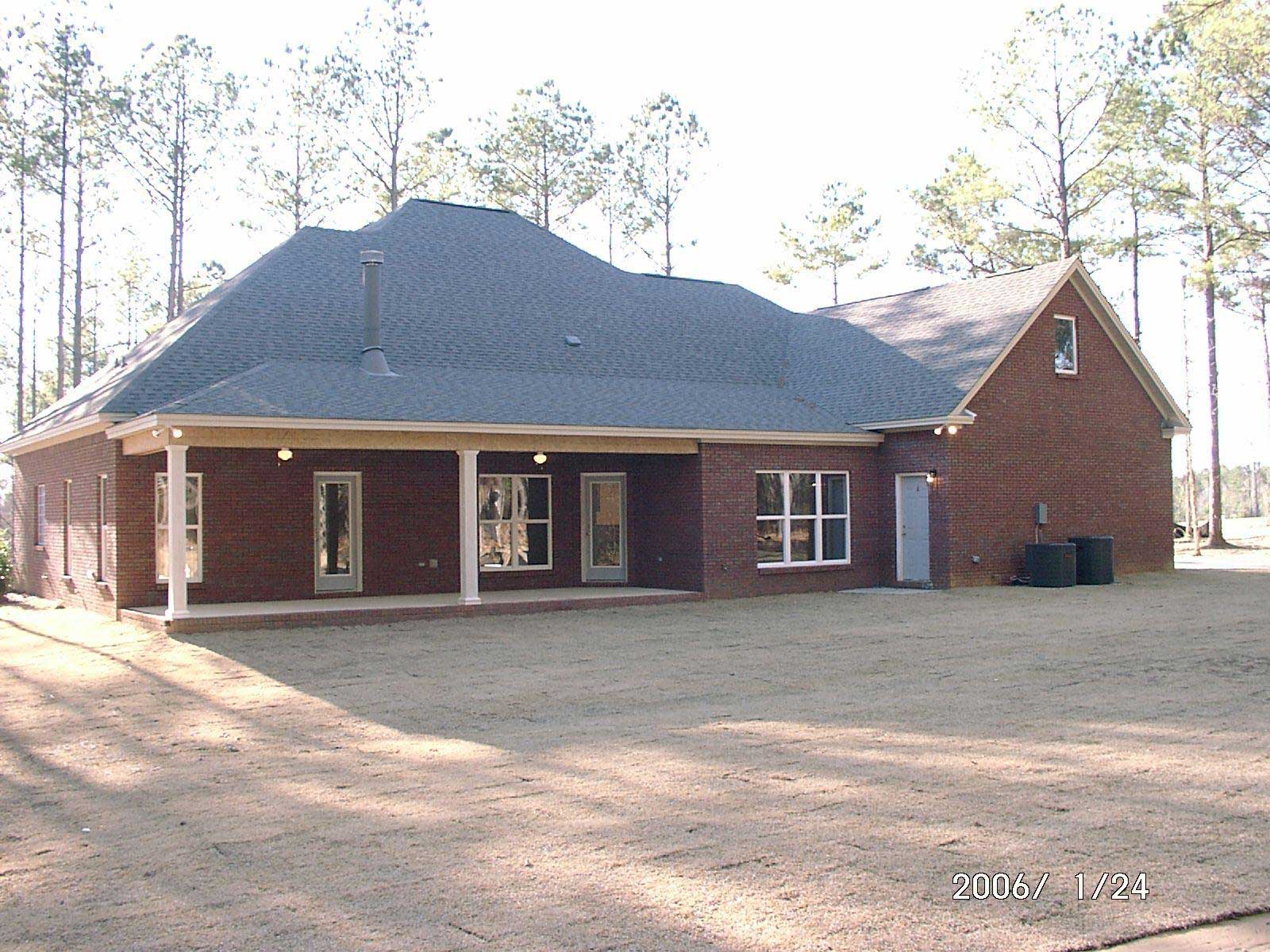 Home Plan Rear Elevation of this 4-Bedroom,3089 Sq Ft Plan -144-1037
