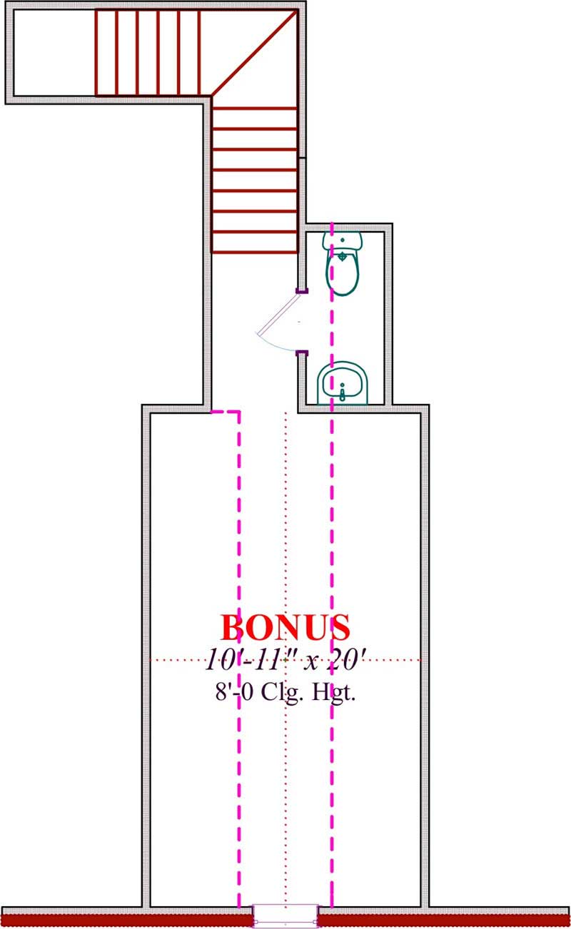 Floor Plan First Story of Contemporary Plan #144-1067