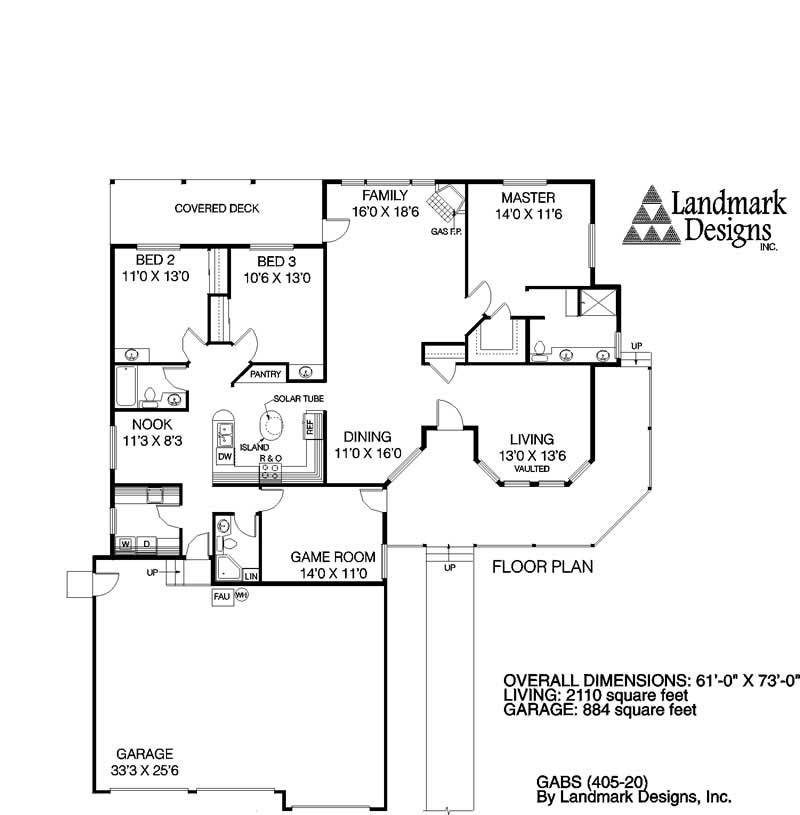 Floor Plan First Story of Plan #145-1004