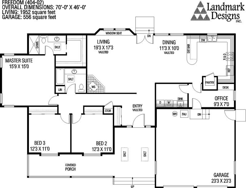 Floor Plan First Story of Plan #145-1078