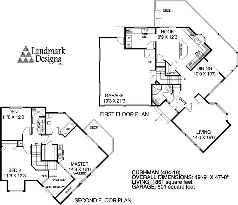 Floor Plan First Story of Plan #145-1097