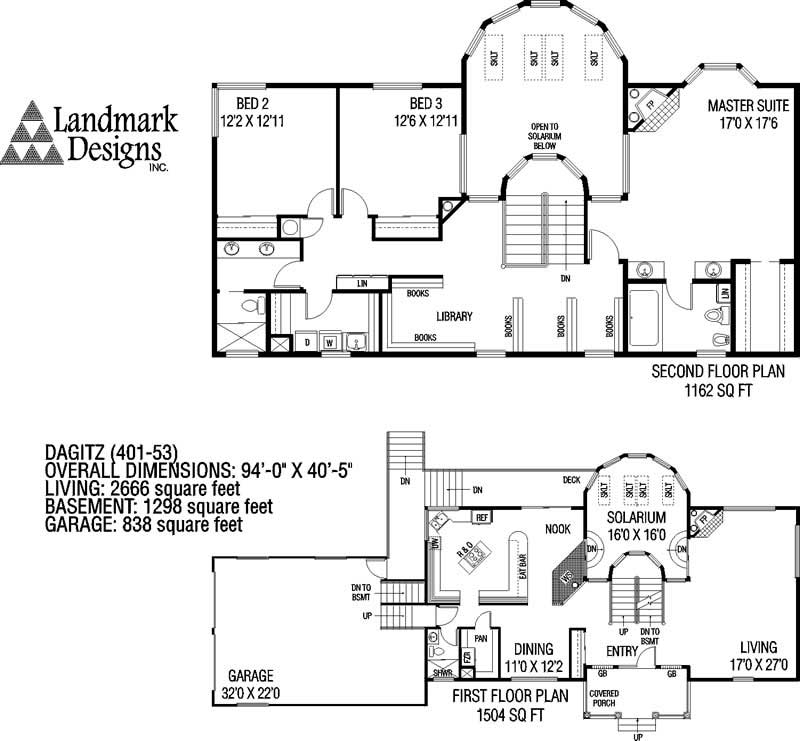 Floor Plan First Story of Contemporary Plan #145-1113