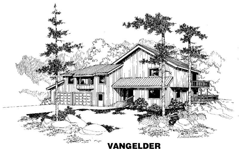 Front view of Traditional home (ThePlanCollection: House Plan #145-1115)