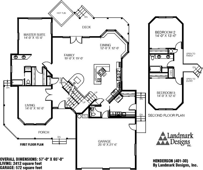 Floor Plan First Story of Plan #145-1123
