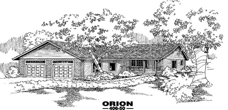 Front view of Country home (ThePlanCollection: House Plan #145-1127)