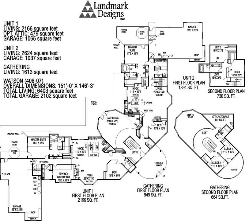 Floor Plan First Story of In-Law Suite Plan #145-1211
