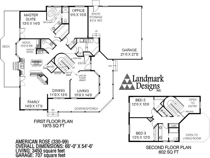 Floor Plan First Story of Country Plan #145-1329