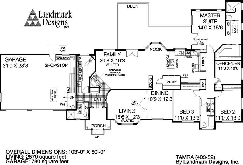 Floor Plan First Story of Plan #145-1349