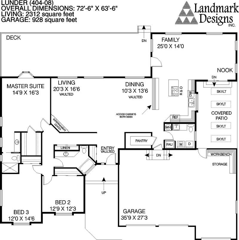 Floor Plan First Story of Plan #145-1356