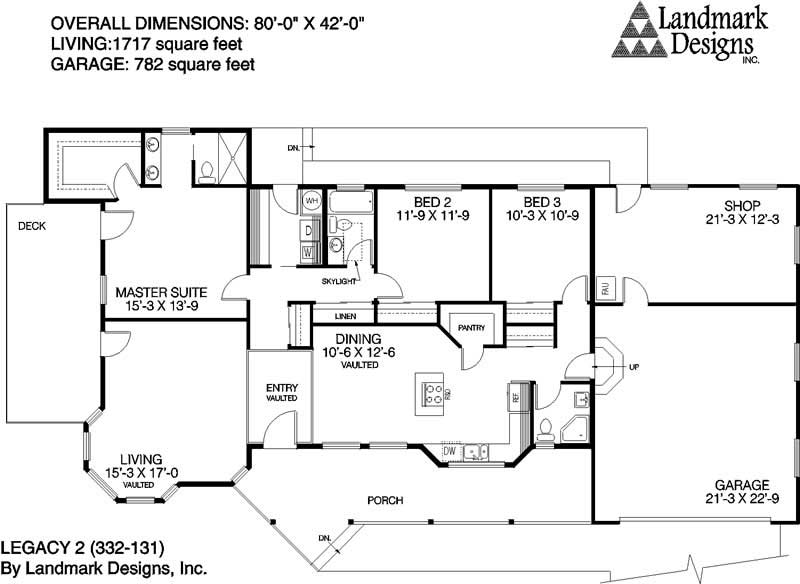 Floor Plan First Story of Plan #145-1393