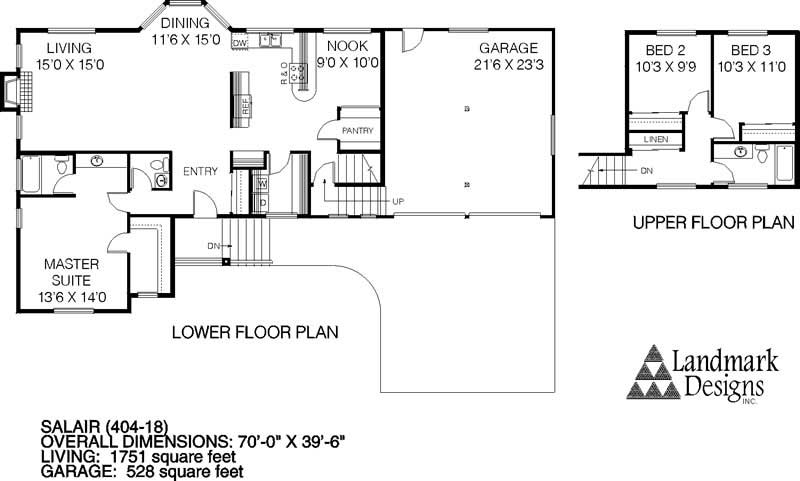 Floor Plan First Story of Plan #145-1396