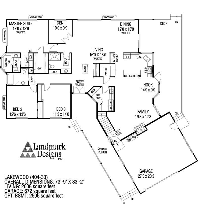 Floor Plan First Story of Plan #145-1408