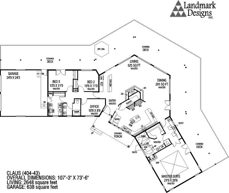 Floor Plan First Story of Plan #145-1412