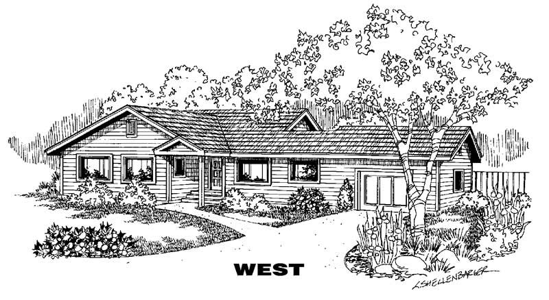 Front view of Small House Plans home (ThePlanCollection: House Plan #145-1430)