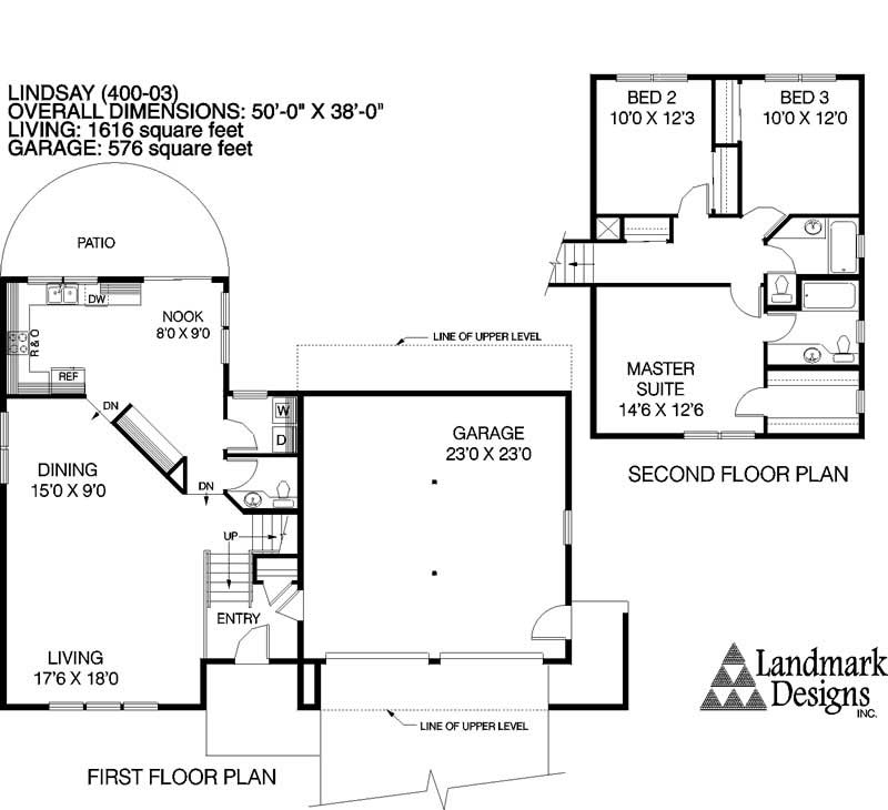 Floor Plan First Story of Plan #145-1552