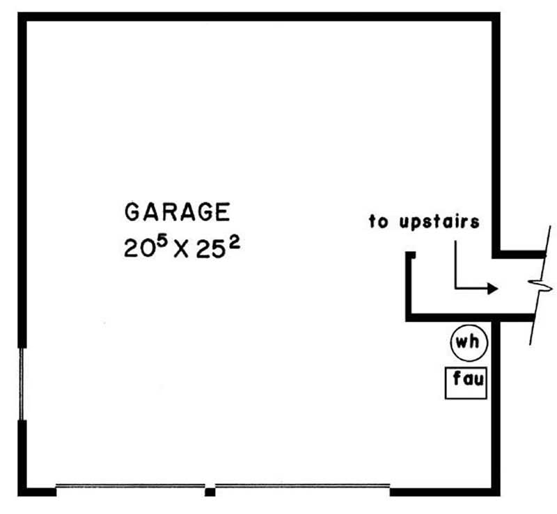 Floor Plan Garage of Contemporary Plan #145-1559