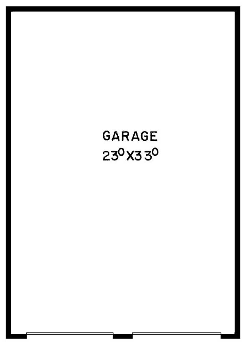 Floor Plan Garage of Vacation Homes Plan #145-1563