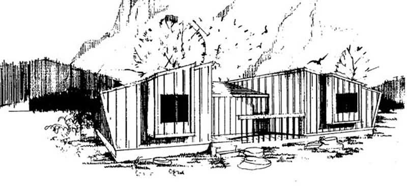 Front view of Small House Plans home (ThePlanCollection: House Plan #145-1564)
